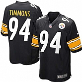 Nike Men & Women & Youth Steelers #94 Lawrence Timmons Black Team Color Game Jersey,baseball caps,new era cap wholesale,wholesale hats